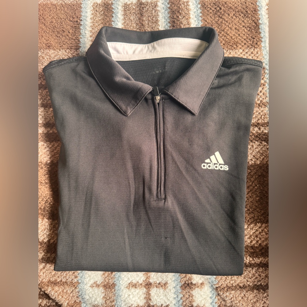 Adidas Men's Charcoal Polo Shirt